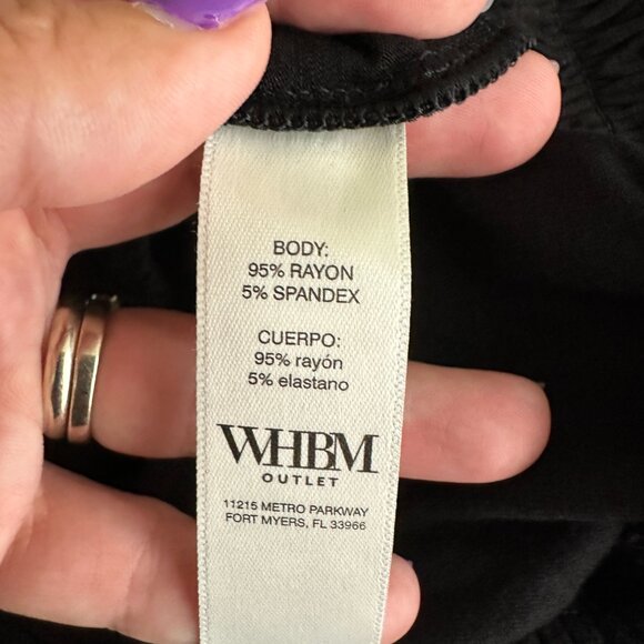 NWT White House Black Market Short Sleeve Embellished Banded Tee Small #WHBM8 - Picture 5 of 9